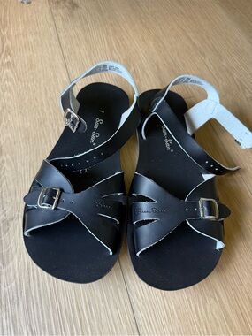 Salt Water Sandals Women’s Black Leather